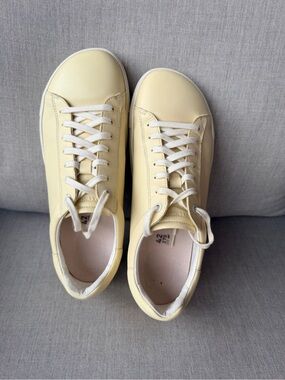 Birkenstock Pale Yellow Bend Leather Sneakers 42N